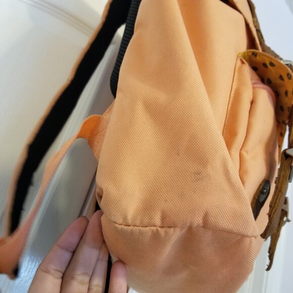 Herschel Poly Backpack For Unisex Salmon Apricot Pink Small Bag Bright Canvas - Picture 5 of 16